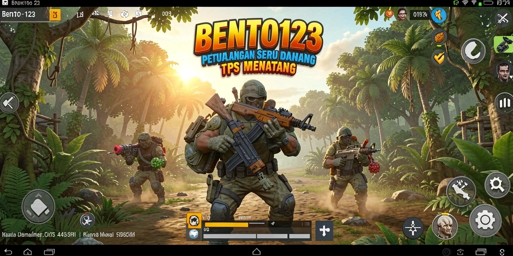 Tampilan menakjubkan dari gameplay BENTO123 dengan aksi TPS yang intens.