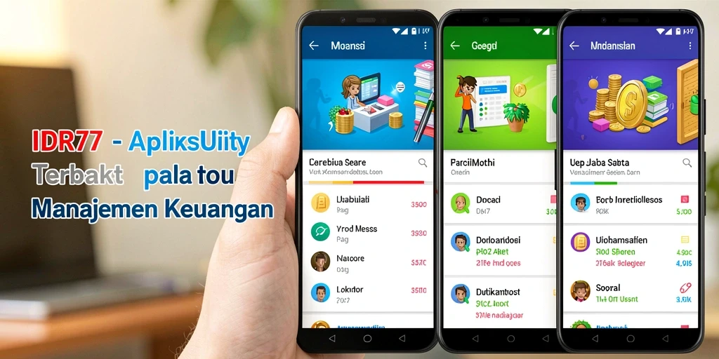Tampilan utama IDR77 dengan fitur manajemen keuangan yang intuitif.