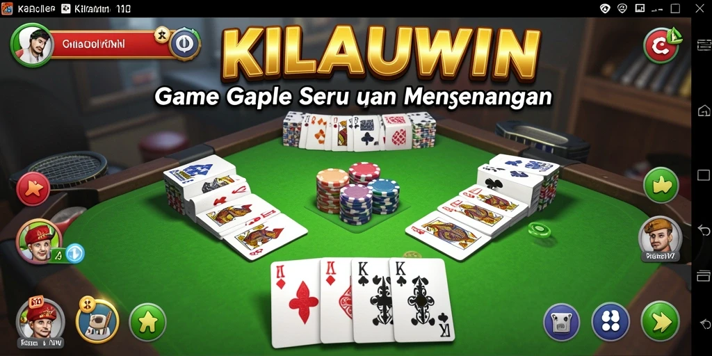 Gameplay seru KILAUWIN dengan suasana Gaple yang mengasyikkan.