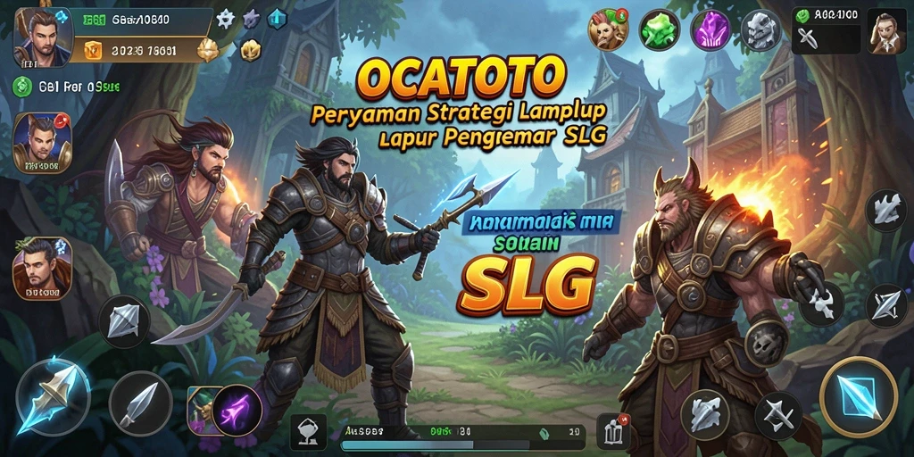 Tampilan gameplay dalam OCATOTO yang penuh strategi dan aksi.