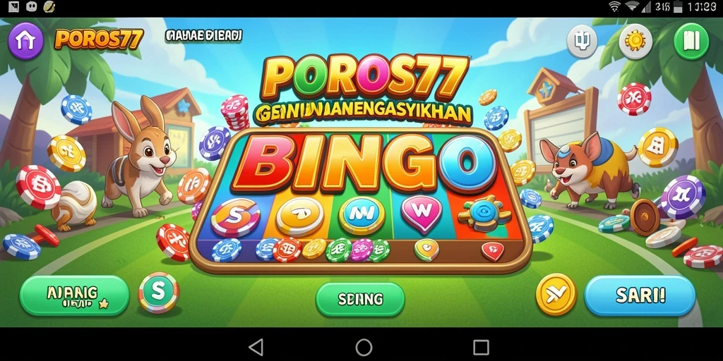 Tampilan menarik dari gameplay Bingo di POROS77.