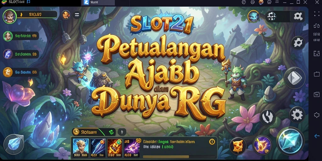 Tangkapan layar utama SLOT21 menampilkan aksi dan petualangan RPG yang mendebarkan.