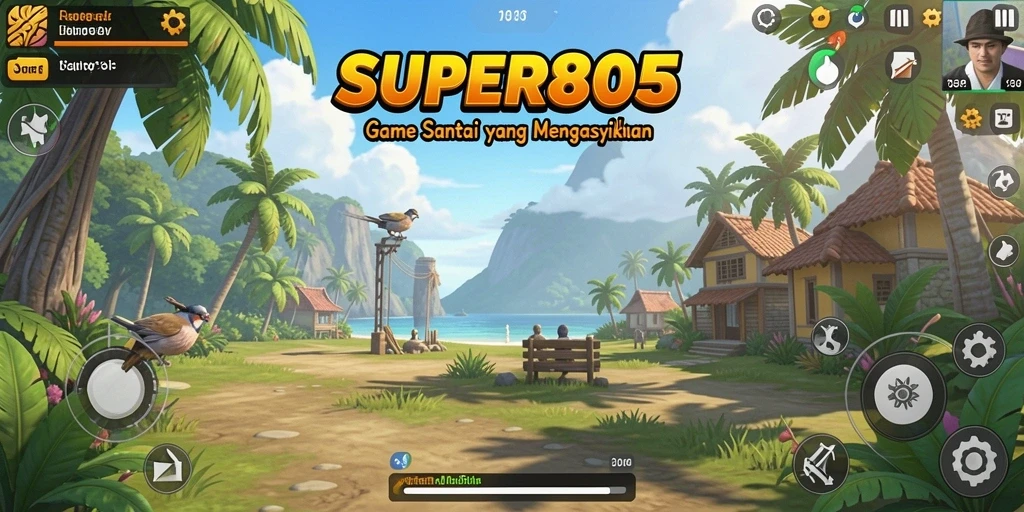 Tampilan gameplay <strong>SUPER805</strong> yang penuh warna dan menarik.